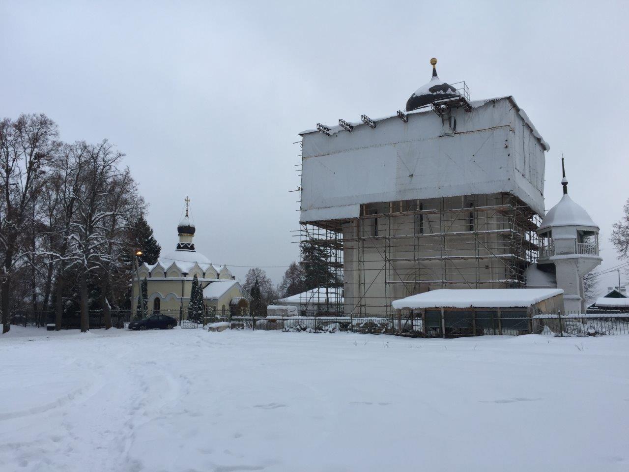 Реставрация Успенского собора на Городке у Звенигорода