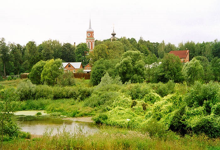 Вид с Юго-Восточной стороны на церковь и село Афинеево