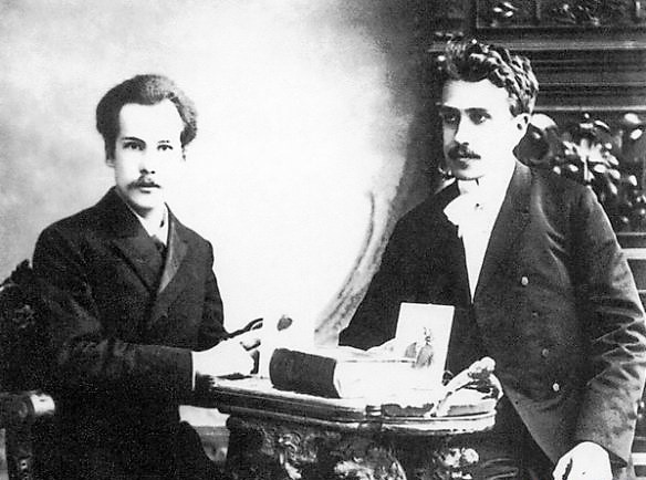 Андрей Белый и Сергей Соловьев 1904 год
