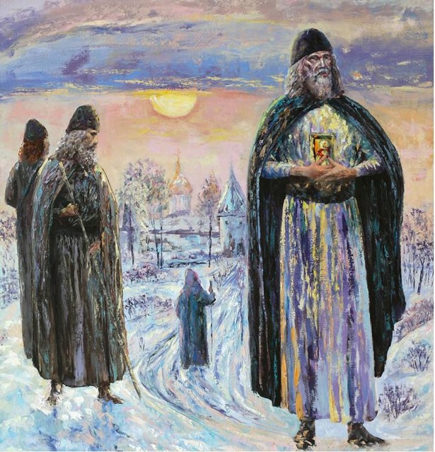Преподобный Савва на картине Юрия Нагулко