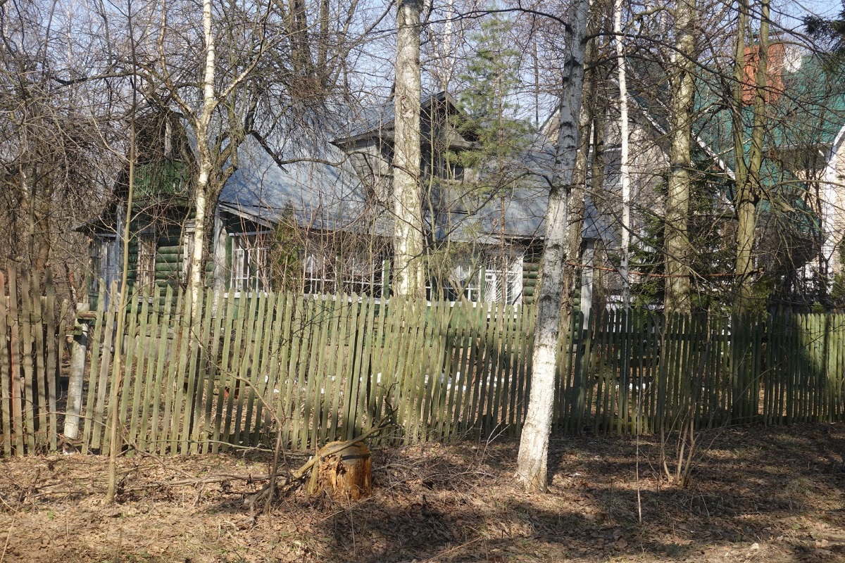 Дома на противоположной от дома Тарковких стороне Пролетарского проспекта в Голицыно